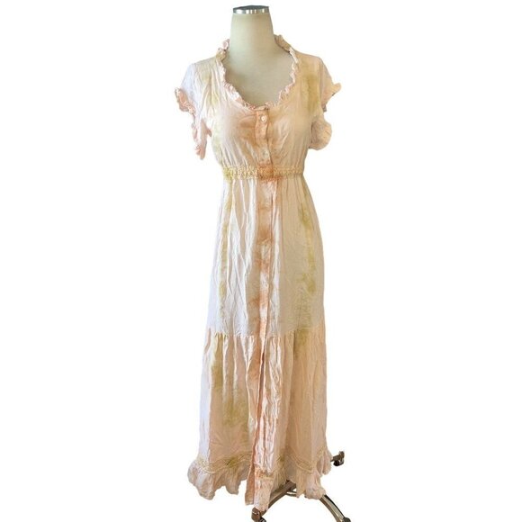 Jen's Pirate Booty Kozmic Flirty Dress in Desert Sun Astral Tie Dye XSmall New - Picture 4 of 14